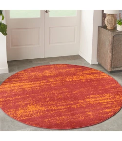 Nourison Home Nourison Essentials NRE03 Red 6 ft. Round Area Rug