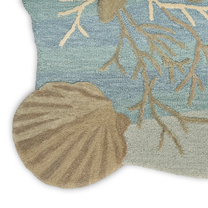 Nourison Waterside Blue WRS01 5 ft. X 7 ft. Rect. Rug