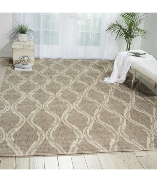 Nourison Home Tranquility Taupe TNQ02 3ft.9in. x 5ft.9in. Rect. Rug