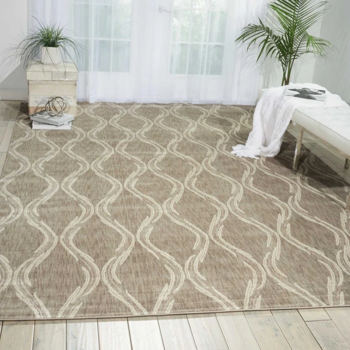Nourison Home Tranquility Taupe TNQ02 3ft.9in. x 5ft.9in. Rect. Rug