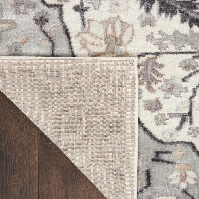 Nourison Elation Area Rug ETN09 Ivory Grey 7'10" x 9'10"