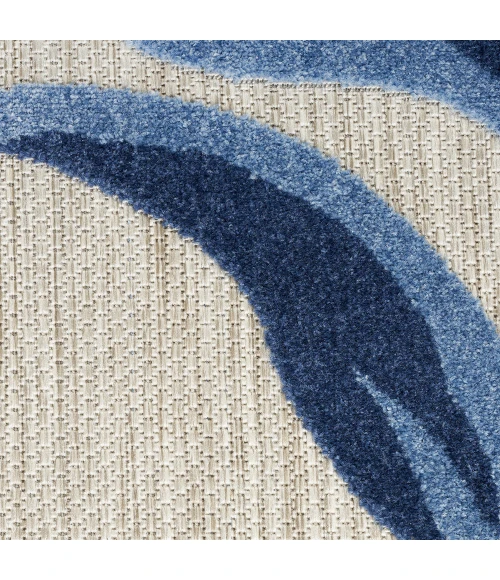 Nourison Aloha Area Rug ALH33 Blue Grey