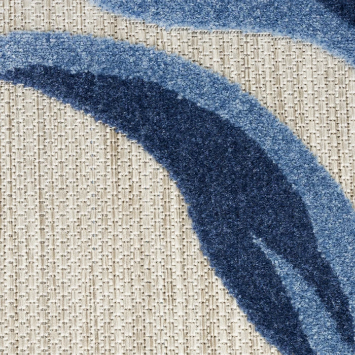 Nourison Aloha Area Rug ALH33 Blue Grey