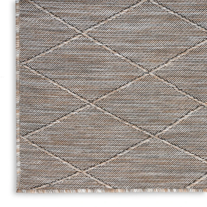 Nourison Washable Solutions Grey/Mocha WSL01 9 ft. X 12 ft. Rect. Rug