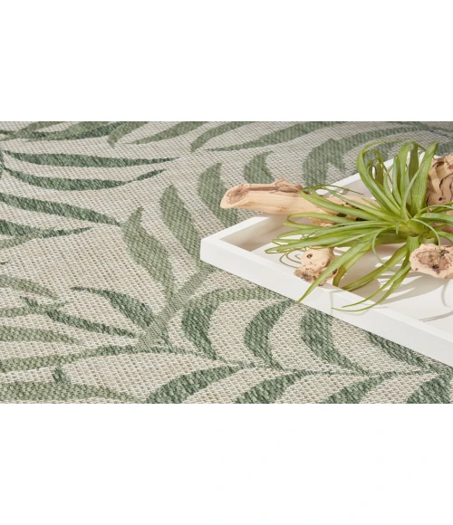 Nourison Garden Oasis Ivory Green GOA01 8 ft. X 10 ft. Rectangle Rug