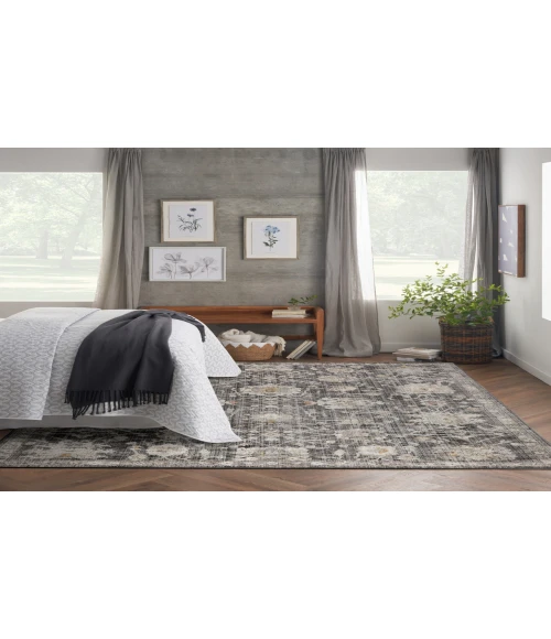 Nourison Oushak Home Charcoal OUS01 8 ft. X 9 ft. 10 in. Rectangle Rug