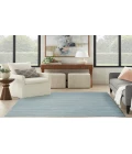Nourison Washable Essentials Aqua WAE01 4 ft. X 6 ft. Rectangle Rug
