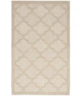Nourison Easy Care Cream NES01 2 ft. X 4 ft. Rectangle Rug