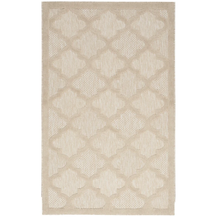 Nourison Easy Care Cream NES01 2 ft. X 4 ft. Rectangle Rug