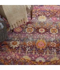 Nourison Vintage Kashan Round Area Rug VKA03-Red/Multicolor