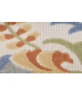 Nourison Aloha Ivory Blue ALH17 2 ft. 3 in. X 8 ft. Rectangle Rug
