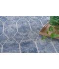 Nicole Curtis Machine Washable Series 1 Blue SR107 9 ft. 2 in. X 12 ft. Rectangle Rug