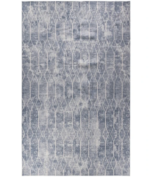 Nicole Curtis Machine Washable Series 1 Blue SR107 9 ft. 2 in. X 12 ft. Rectangle Rug