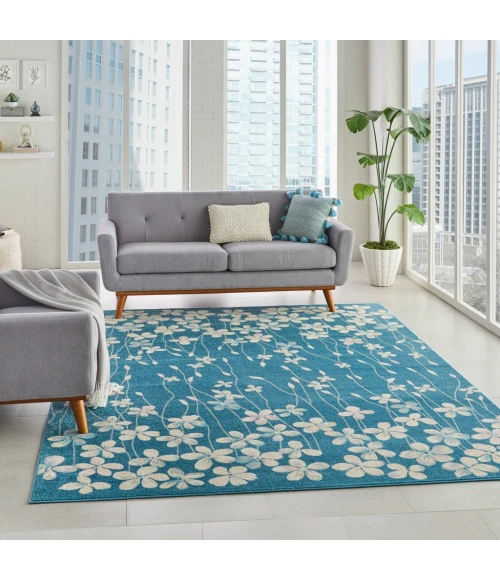 Nourison Tranquil Area Rug TRA04-Turquoise
