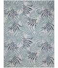 Nourison Garden Oasis Blue GOA01 10 ft. X 14 ft. Rect. Rug