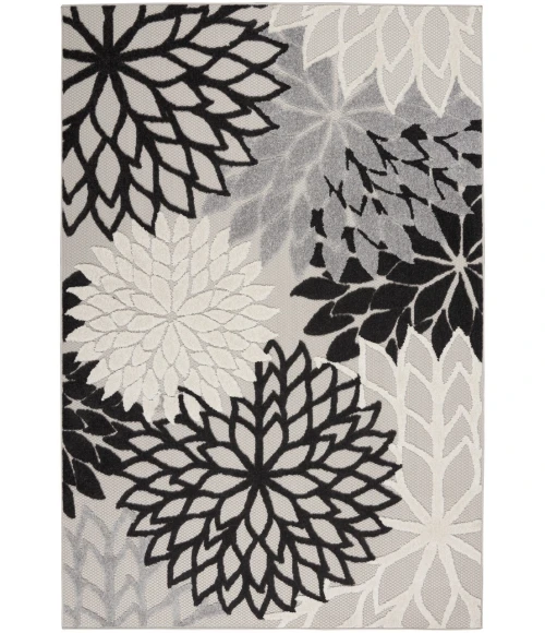 Nourison Aloha Indoor/Outdoor Area Rug ALH05-Black White