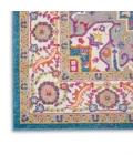 Nourison Passion Area Rug PSN20 Teal Multi 2'2" x 10'