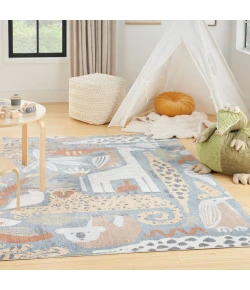 Nourison Home Astra Machine Washable ASW01 Multicolor 5 ft. 3 in. X 7 ft. Area Rug
