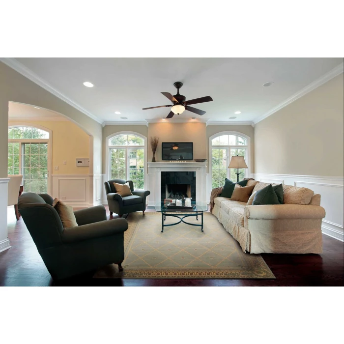 Nourison Home Ashton House Blue AS03 5ft.6in. x Round Round Rug