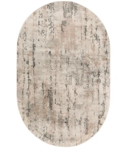 Nourison Home Quarry QUA01 Beige Grey 6 ft. X 9 ft. Oval Area Rug