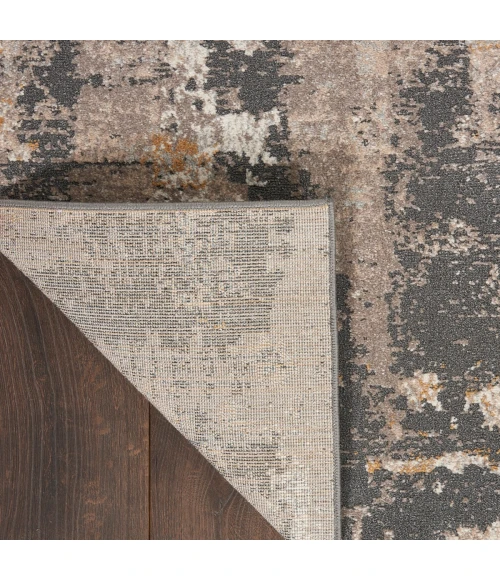 Nourison Tangra Cream Grey TNR05 8 ft. X 10 ft. Rect. Rug