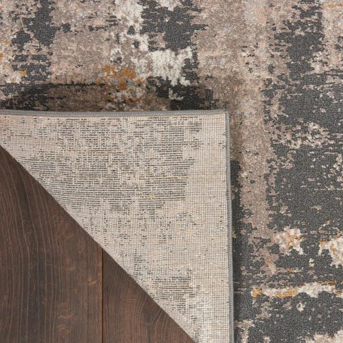 Nourison Tangra Cream Grey TNR05 8 ft. X 10 ft. Rect. Rug