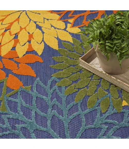 Nourison Home Aloha Blue ALH05 7ft. x 10ft. Rect. Rug