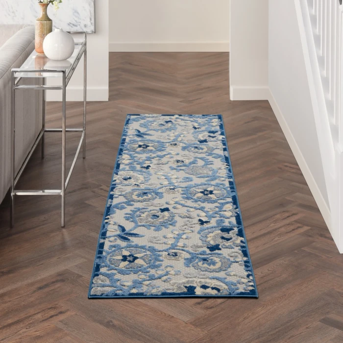 Nourison Aloha Area Rug ALH17-Blue/Grey