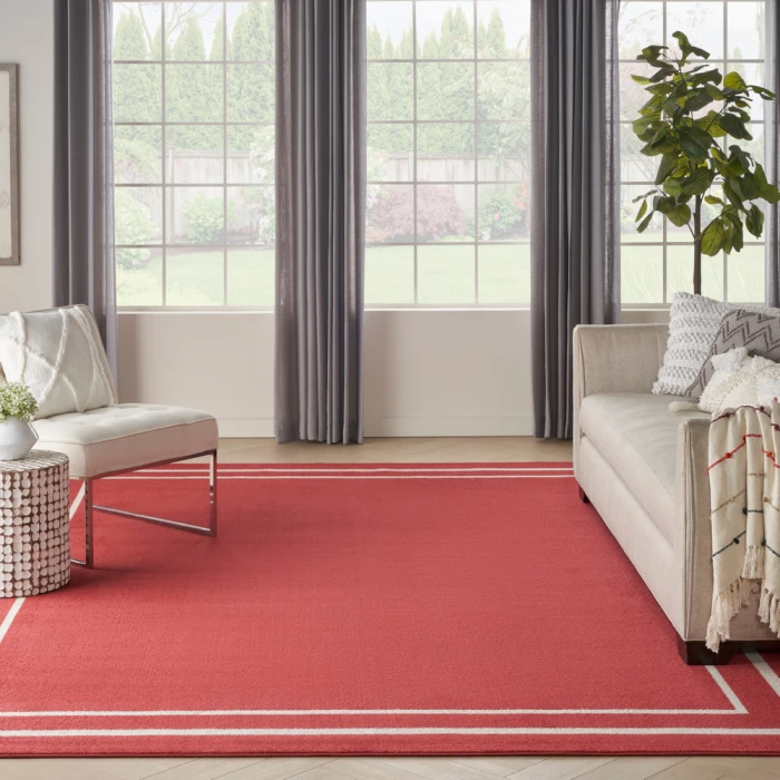 Nourison Nourison Essentials Area Rug NRE02 Brick/Ivory