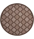 Nourison Home Easy Care Brown NES01 8 ft. Round Rug