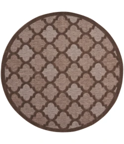 Nourison Home Easy Care NES01 Brown 8 ft. Round Area Rug