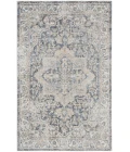 Nourison Astra Machine Washable Area Rug ASW12 Grey/Blue