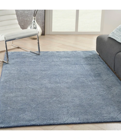 Michael Amini Ma30 Star Area Rug SMR01 Blue 4' x 6'