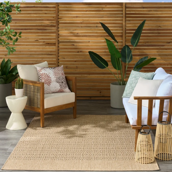 Nourison Tulum Taupe TLM01 5 ft. 3 in. X 7 ft. Rect. Rug