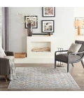 Nourison Starry Nights Area Rug STN09 Grey/Navy 5'3" x 7'3"