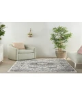 Nourison Elation Ivory Grey ETN09 6 ft. X 9 ft. Rectangle Rug