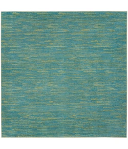 Nourison Home Nourison Essentials NRE01 Blue Green 7 ft. Square Area Rug