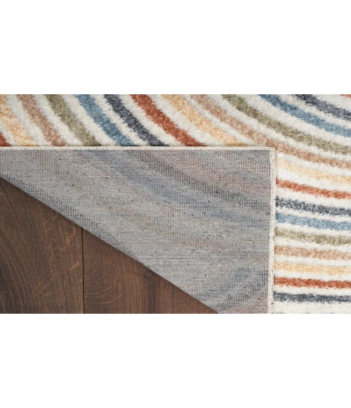 Nourison Astra Machine Washable Ivory Multicolor ASW08 12 ft. X 15 ft. Rectangle Rug