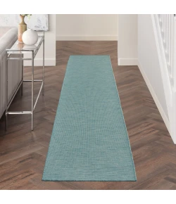 Nourison Home Positano POS01 Aqua 2 ft. 2 in. X 12 ft. Area Rug