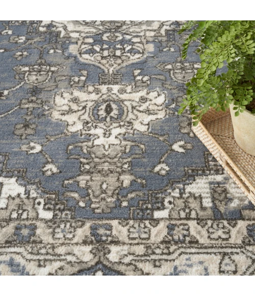 Nourison Quarry Blue QUA05 10 ft. X 14 ft. Rect. Rug