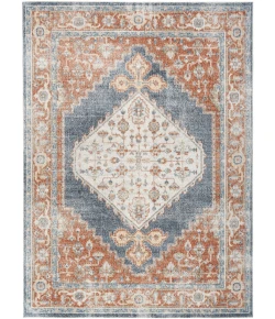 Nourison Home Astra Machine Washable ASW11 Denim Multicolor 5 ft. 3 in. X 7 ft. Area Rug