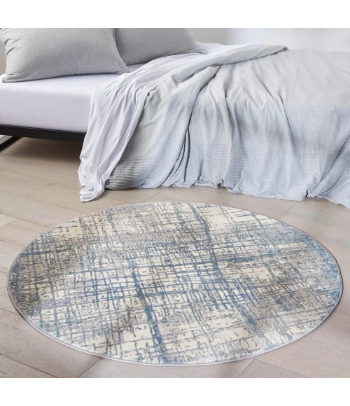 Calvin Klein Rush Area Rug CK950 Ivory Blue