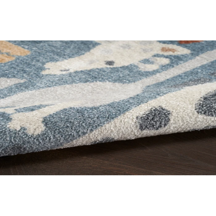 Nourison Astra Machine Washable Multicolor ASW01 7 ft. 10 in. Round Rug
