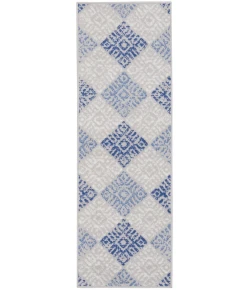 Nourison Home Whimsicle WHS18 Grey Blue 2 ft. X 8 ft. Area Rug