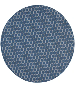 Nourison Home Twist Reversible TWS01 Blue 8 ft. Round Area Rug