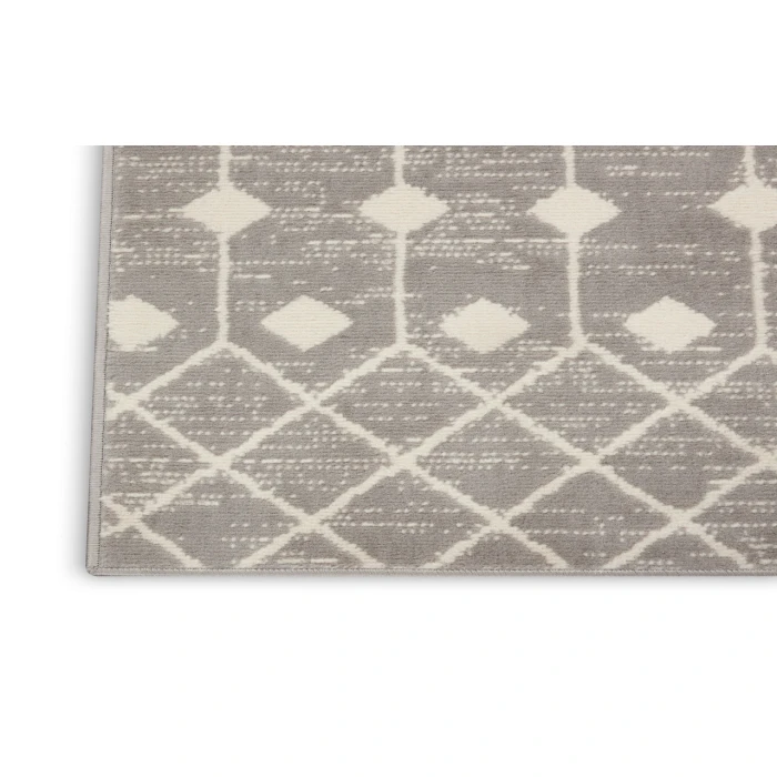 Nourison Grafix Grey GRF37 2 ft. X 6 ft. Rectangle Rug