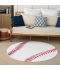 Nourison Home Imagination White IMA02 5 ft. Round Rug