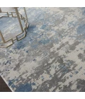 Nourison Rustic Textures Area Rug RUS08-Grey/Blue