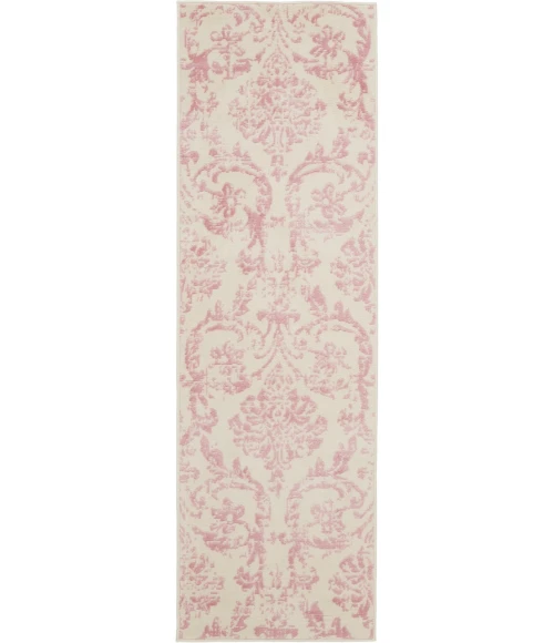 Nourison Jubilant Runner Area Rug JUB09-Ivory/Pink