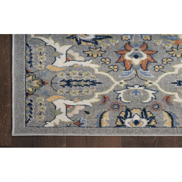 Nourison Allur Grey ALR03 6 ft. X 9 ft. Rectangle Rug